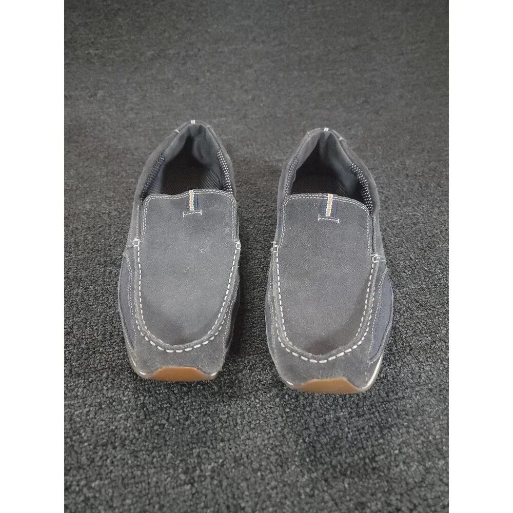 Clark's Leather Driving Slip On Loafers Men's 13M Blue Comfort Shoes